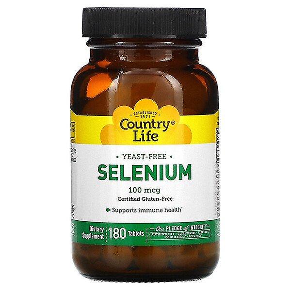 Country Life, Selenium, 100 mcg, 180 Tablets