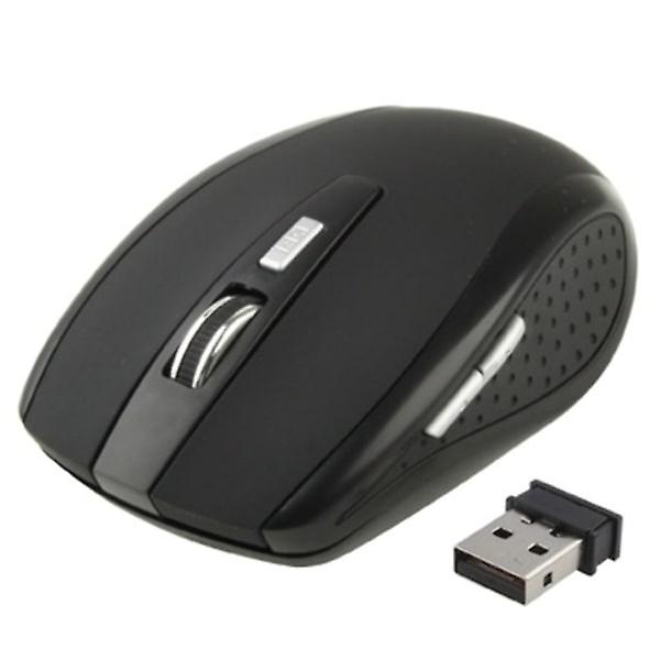 1 Pcs Black 2.4G Wireless Mouse, Portable Computer Office Gaming Mouse