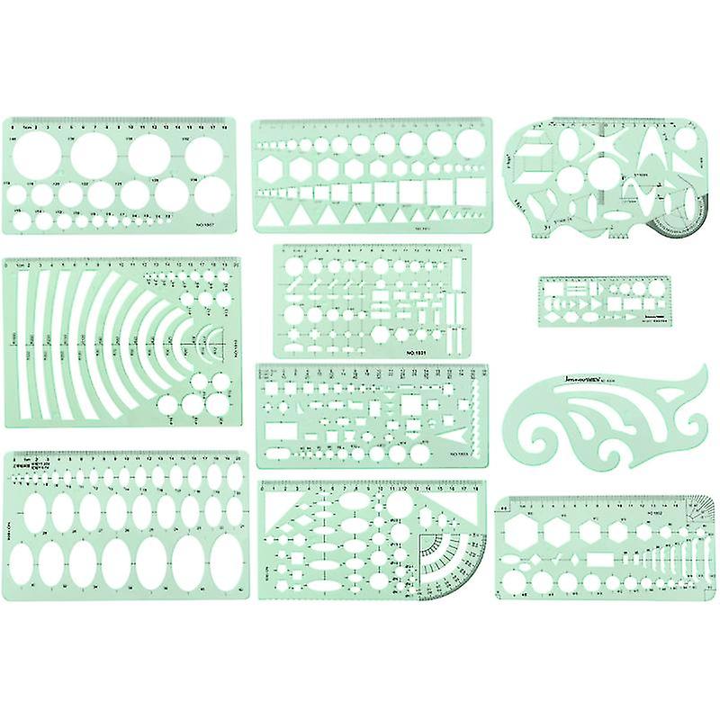 11pcs Design Formwork Ruler