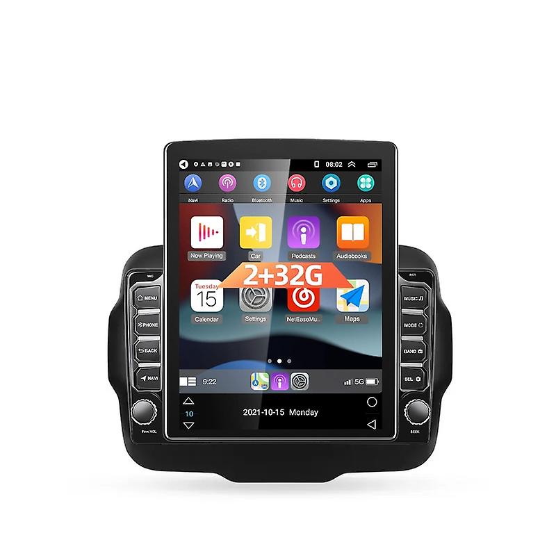 Carplay Android For Jeep Renegade 2014 - 2018 Car Radio Multimedia Video Navigation For Tesla Style