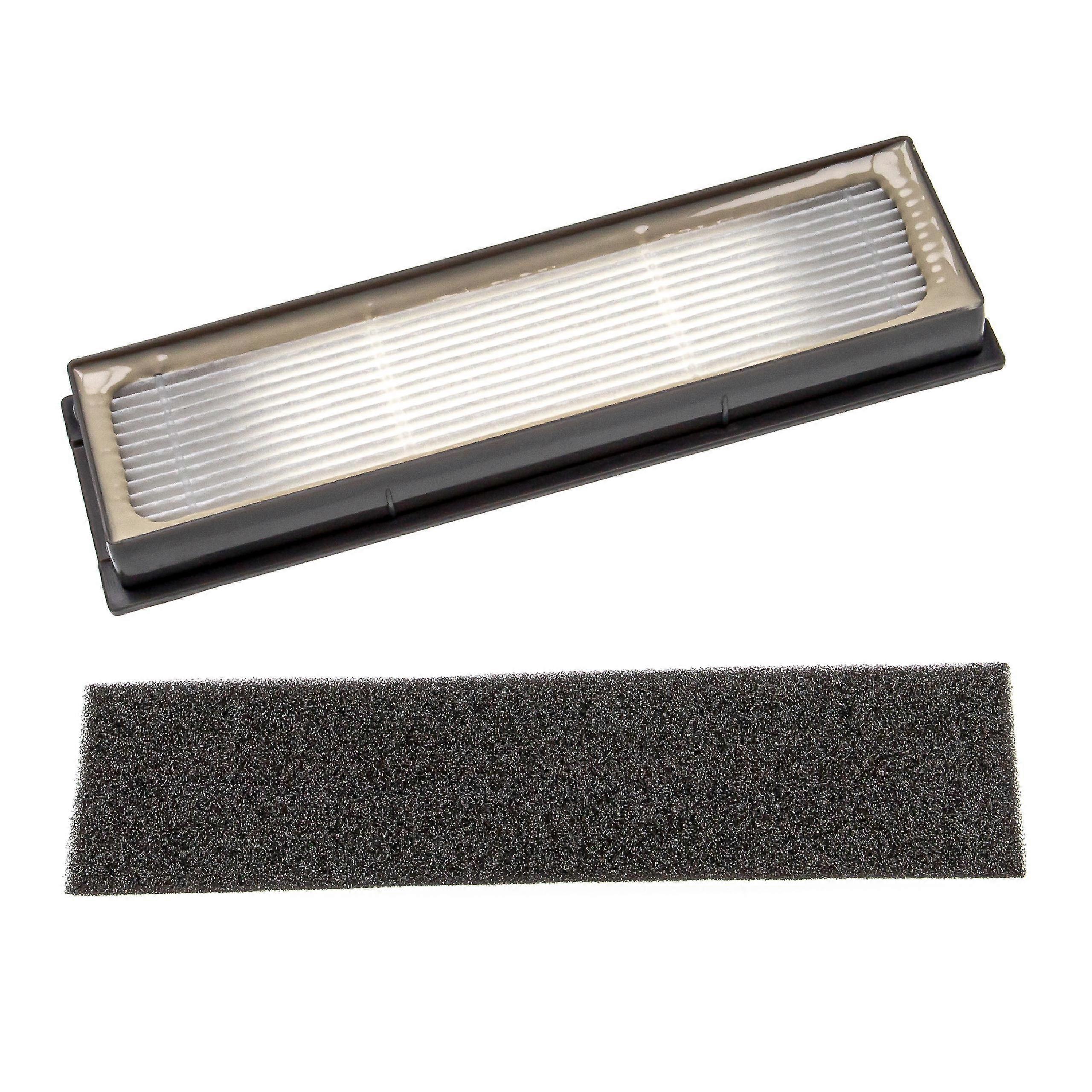 vhbw Filter-Set kompatibel mit Ecovacs Deebot Ozmo 920, 950 Saugroboter - 2x Ersatz-Filter (HEPA-Filter, Schaum-Filter)