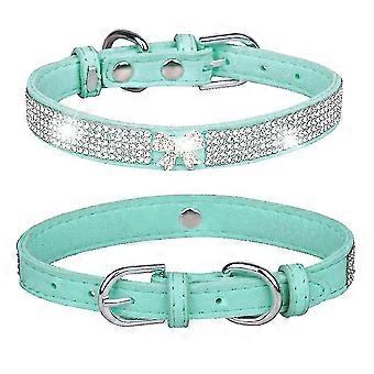 Strass Hunde- und Katzenhalsband Bling Diamond mit Strass-Kronendekoration für kleine, mittelgroße und große Hunde
