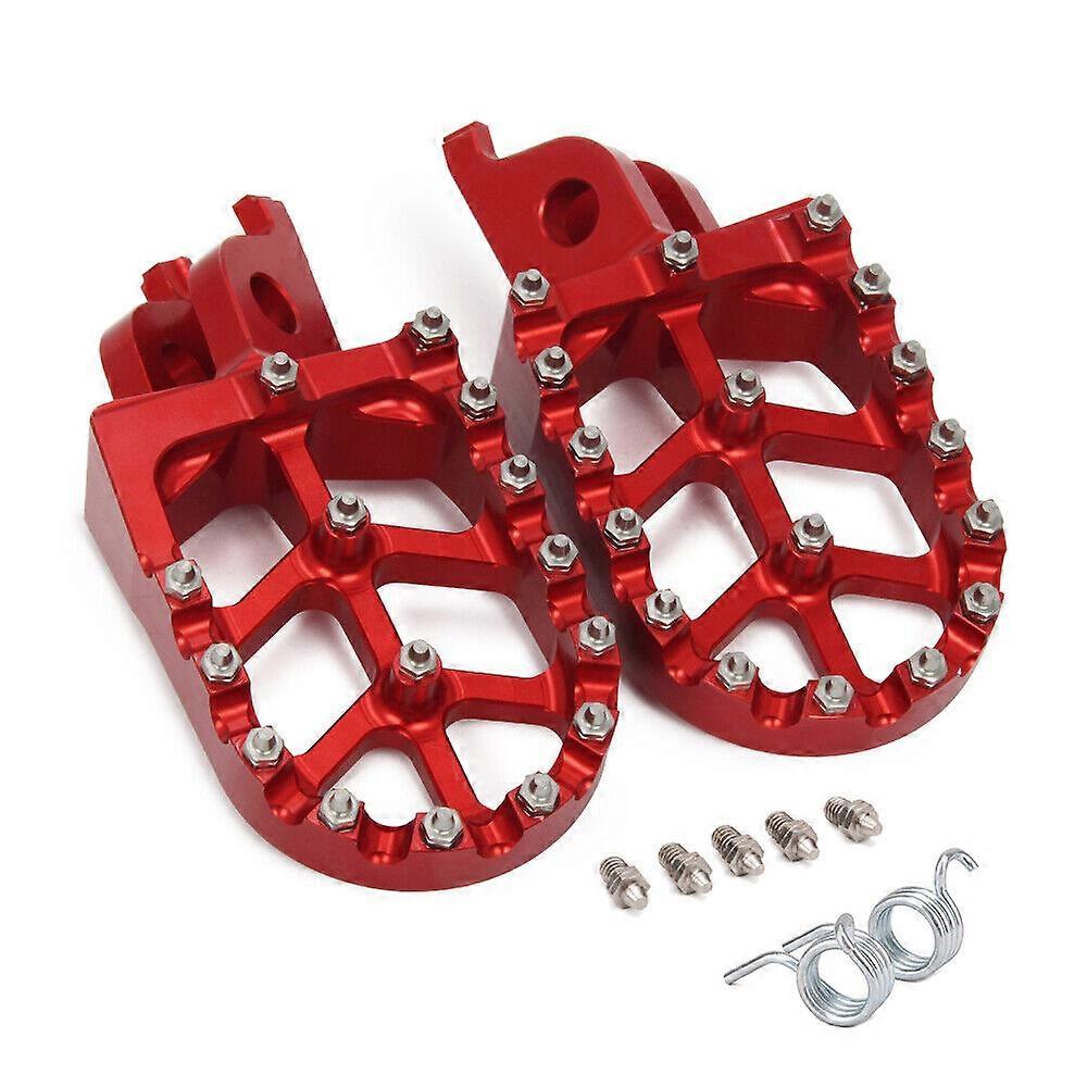 CNC Red Foot Pegs Motorcycle For CRF450L CRF250M KX450F CRF250X Off Road Enduro w12700120