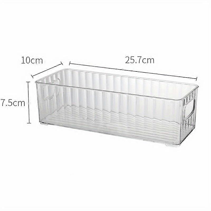 2/4/6PCS Sturdy Stackable Refrigerator Storage Bins - Clear, Reusable Food Containers for Fruits, Veggies, Eggs & Drinks - Space-Saving Kitchen Organi