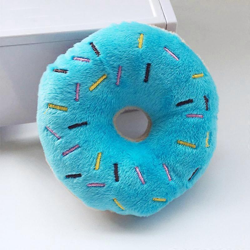 Soft Dog Donuts Plush Pet Dog Jucării pentru câini Chew jucărie drăguț Puppy Squeaker Sunet Jucării Funny Puppy mici mediu Dog Interactive jucărie