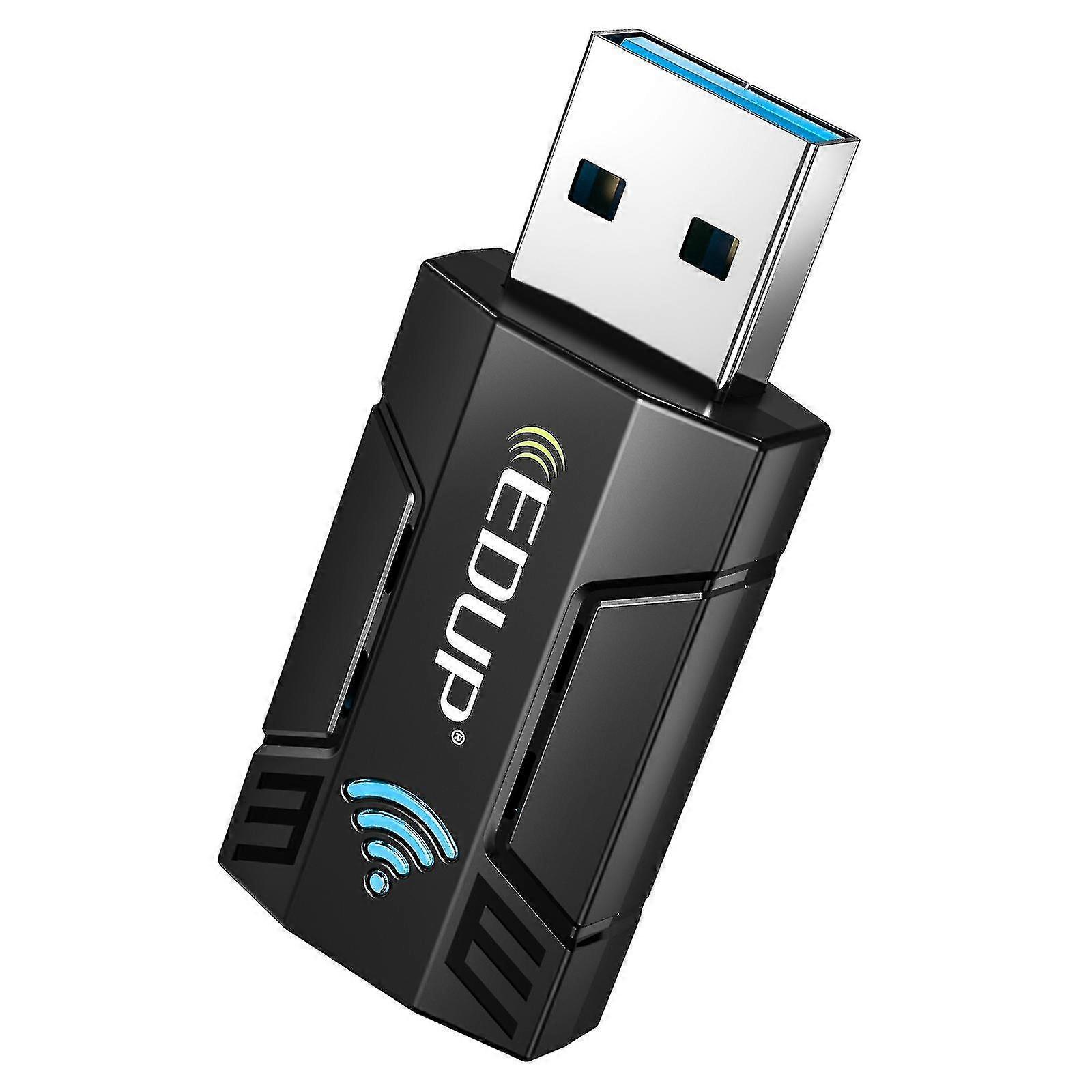 1300m Usb3.0 Wireless Network Card Wifi Adapter 2.4g & 5g Dual Band Stable Signal Adapter Compatible Pc D-dt_Sep
