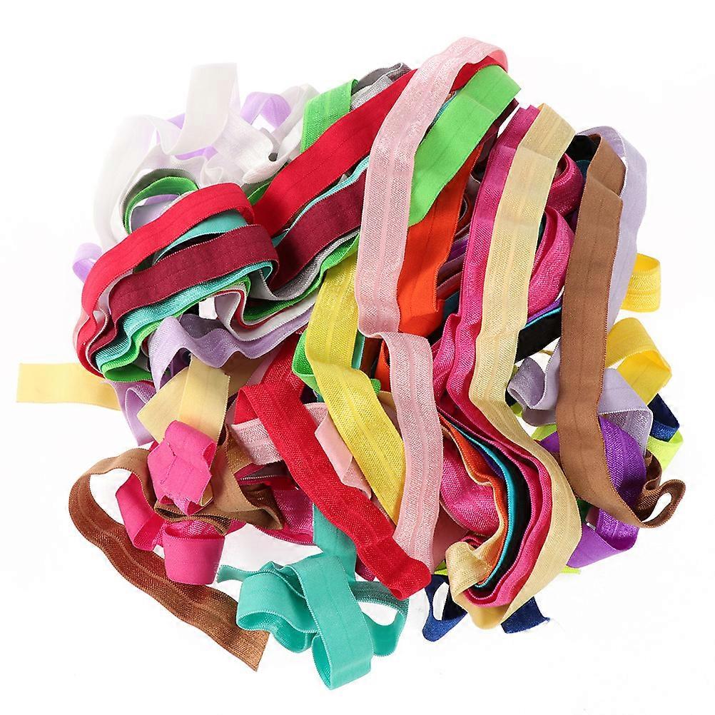 20 Rolls Braided Elastic Bands Colorful Elastic Rope Cord Heavy Stretch Strap