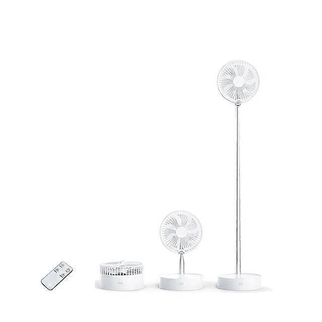 Portable Retractable USB Charging Fan with Ring Light Timing Control