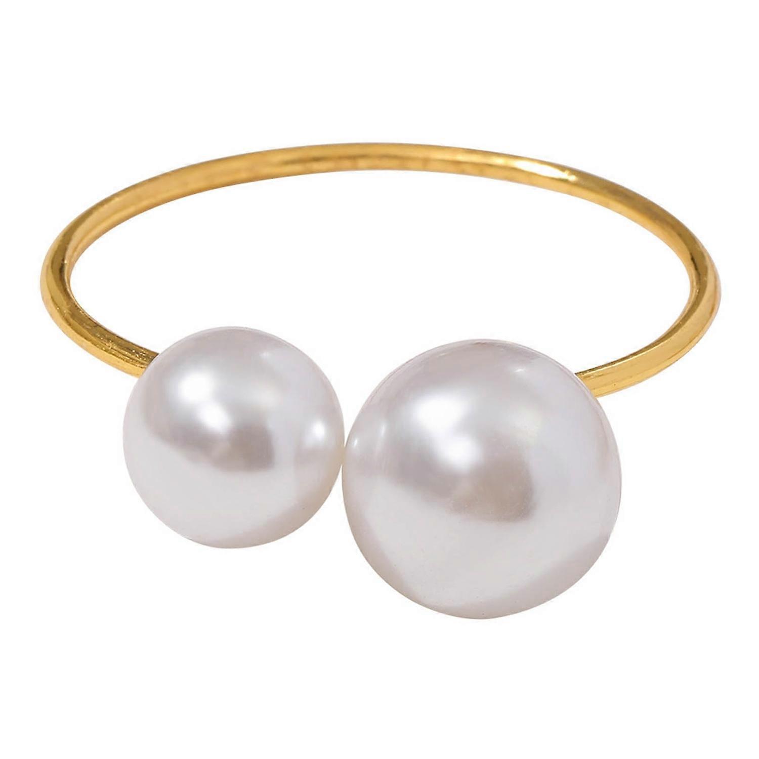 Napkin Ring Faux Pearl Design Smooth Burr Free Reusable Serviette Buckle Towel Holder Dining Table