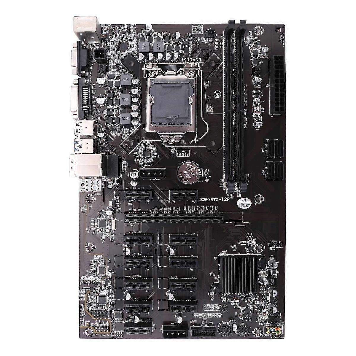 til B250 MINING EXPERT 12 PCIE Mining BTC ETH Mining bundkort LGA1151 USB3.0 SATA3 til B250 B250