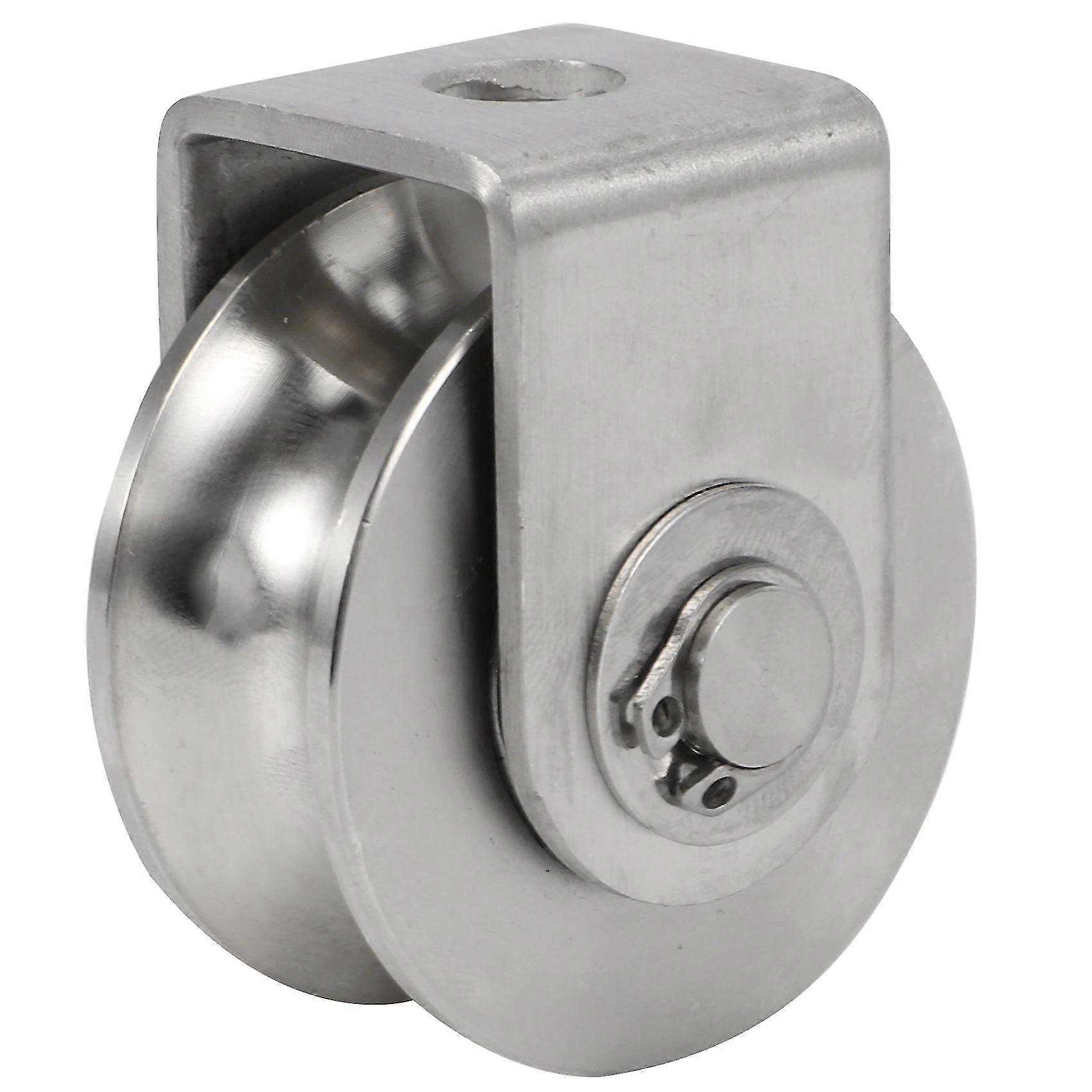 2 بوصة الأسطوانة عجلة محامل U الأخدود عجلات البكرة انفصال الثقيلة عجلة مخدد لمناولة المواد والتحرك