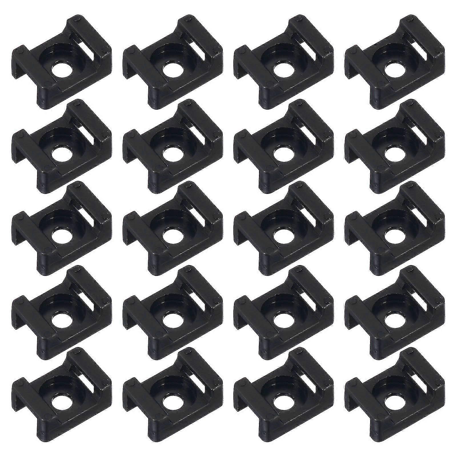 120pcs Cable Tie Mounts Cable Tie Bases Saddle Type Mount Wire Tie Base Holder