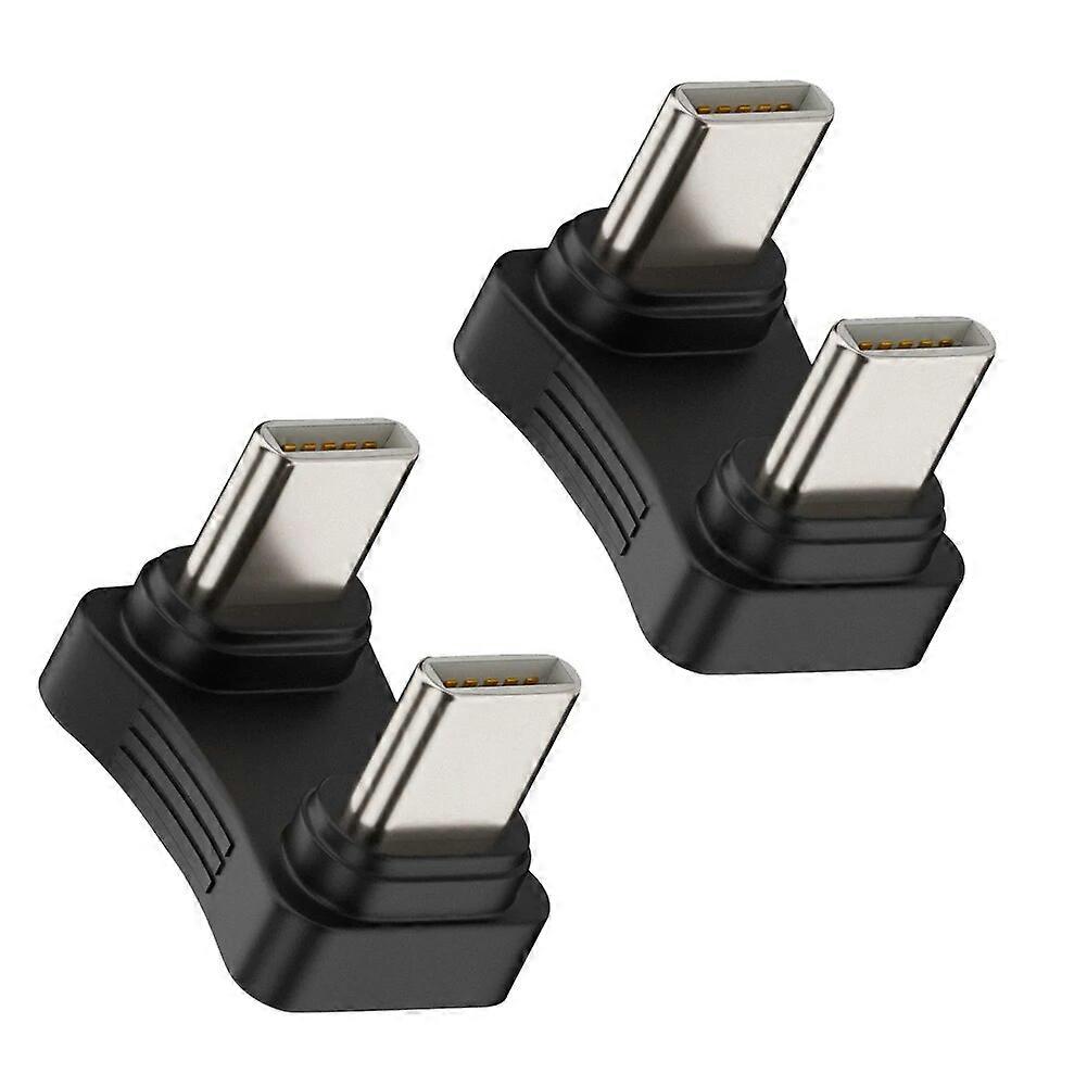 2 in 1 USB C Adapter Male To Male U Shaped Type-C To Type-C Adapter 480Mbps Data Transfer PD65W Charging for Mobile Phone Tablet