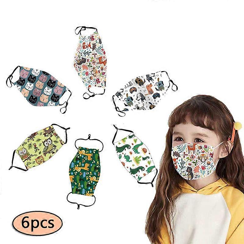 Cotton Printed Children's Face Masque Washable Earloop Breathable Protective Masque
