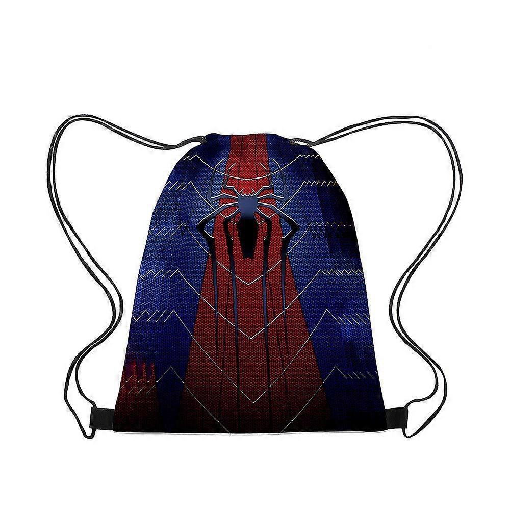 3d Spider-man Drawstring Pocket Spider-man Strap Pocket Portable Drawstring Strap Pocket Backpack