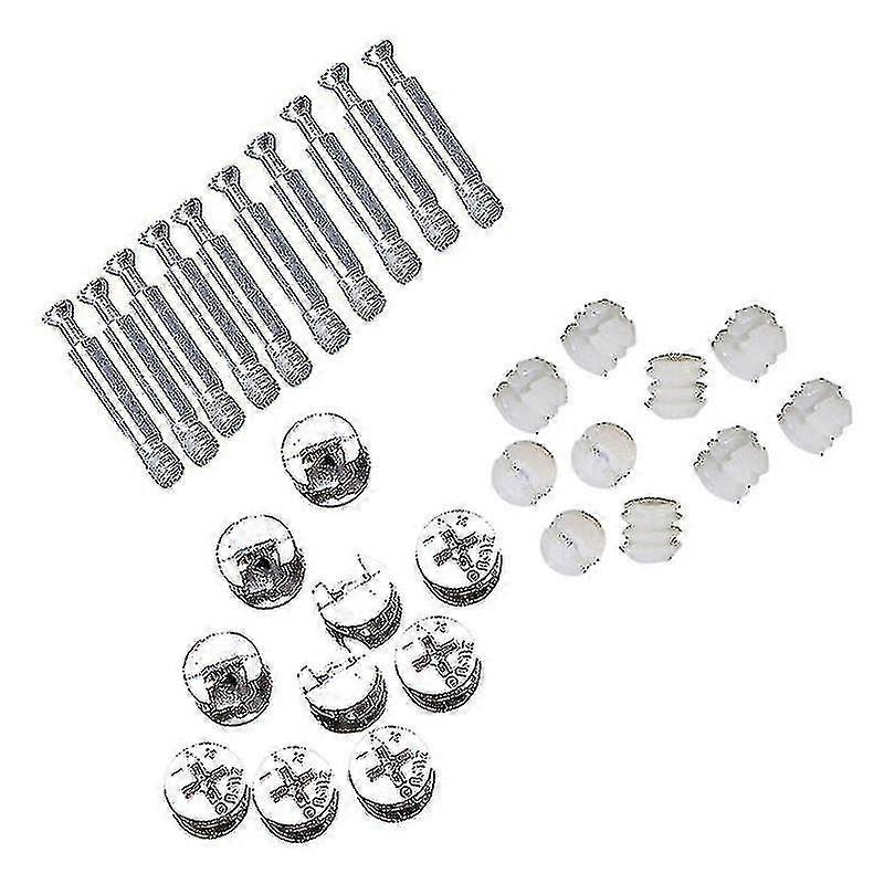 24 סטים אביזרי מנעול פקה מחבר רהיטים תיקון ברגים ארון יתדות בריח רהיטים