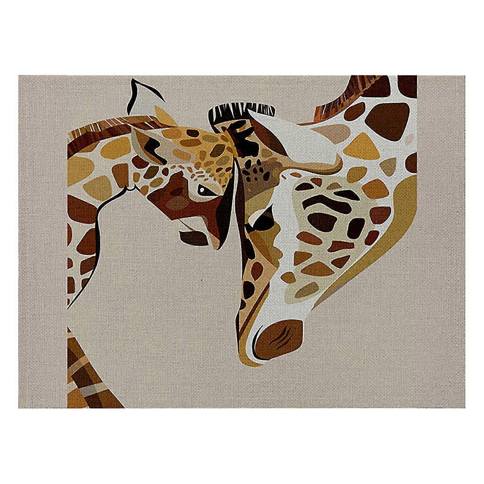 Tapete de mesa de isolamento térmico do Dia das Mães e do linho