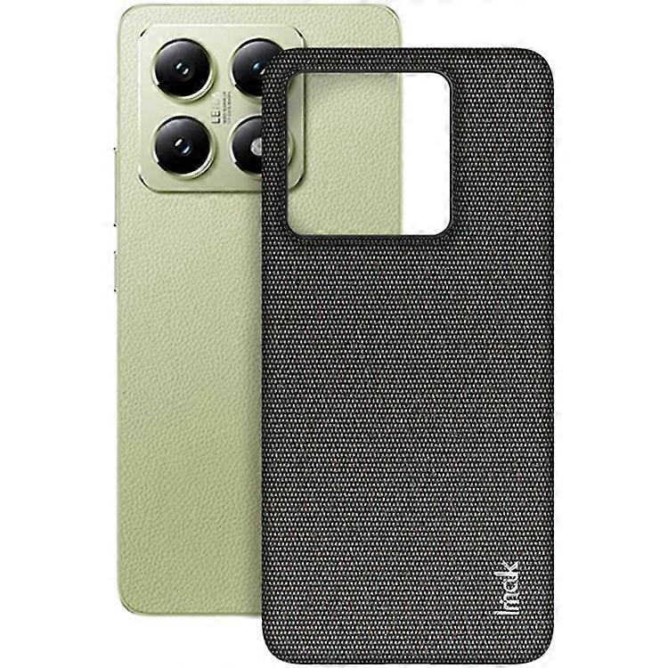 IMAK Ruiyi Series Compatible For Xiaomi 14T Case Fabric Texture Leather+PC Phone Back Cover