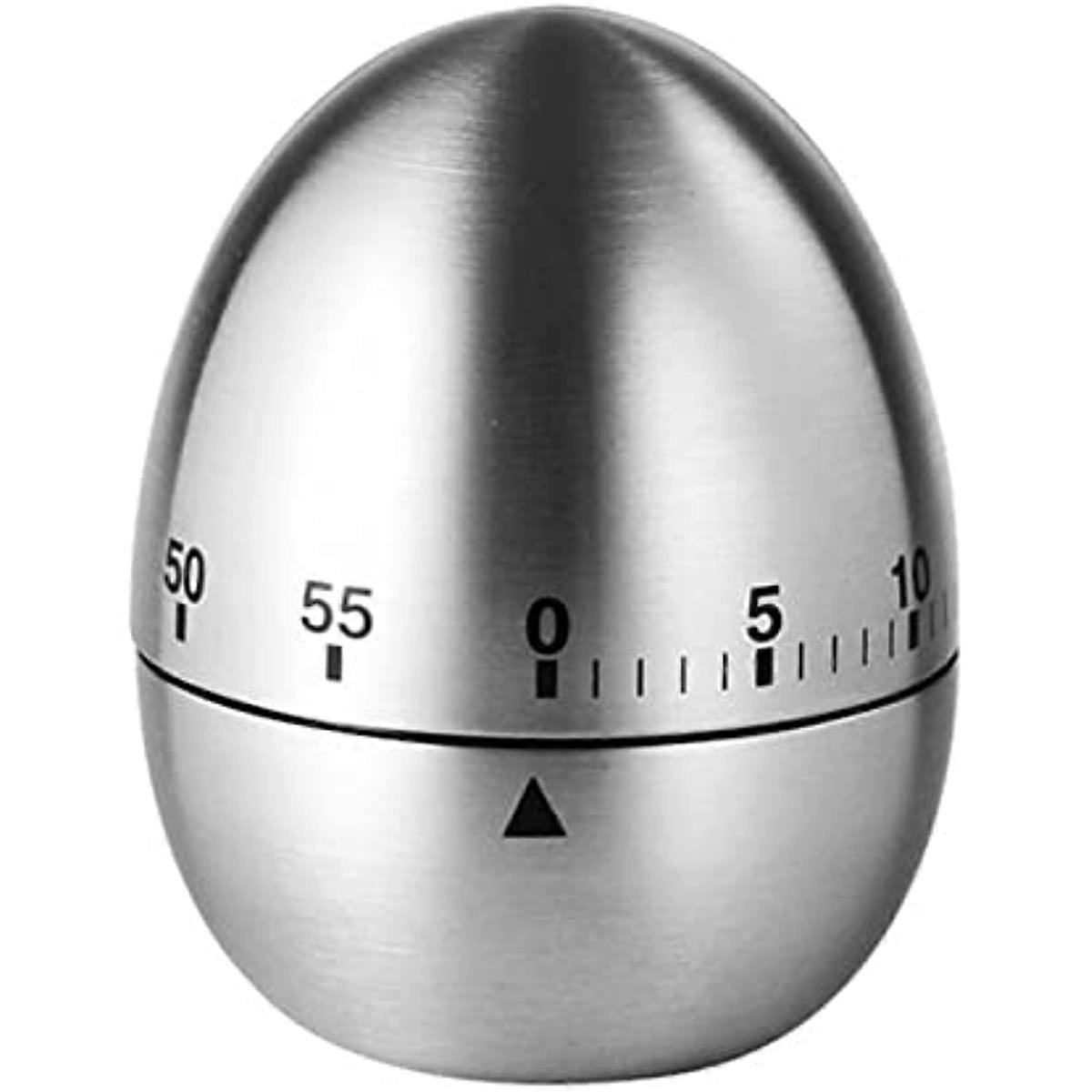 Creative Kitchen Timer Mechanical Timer Apple Egg Type Timers 60 Minutes Student Study Cooking Baking Reminder (Color : Silver A)