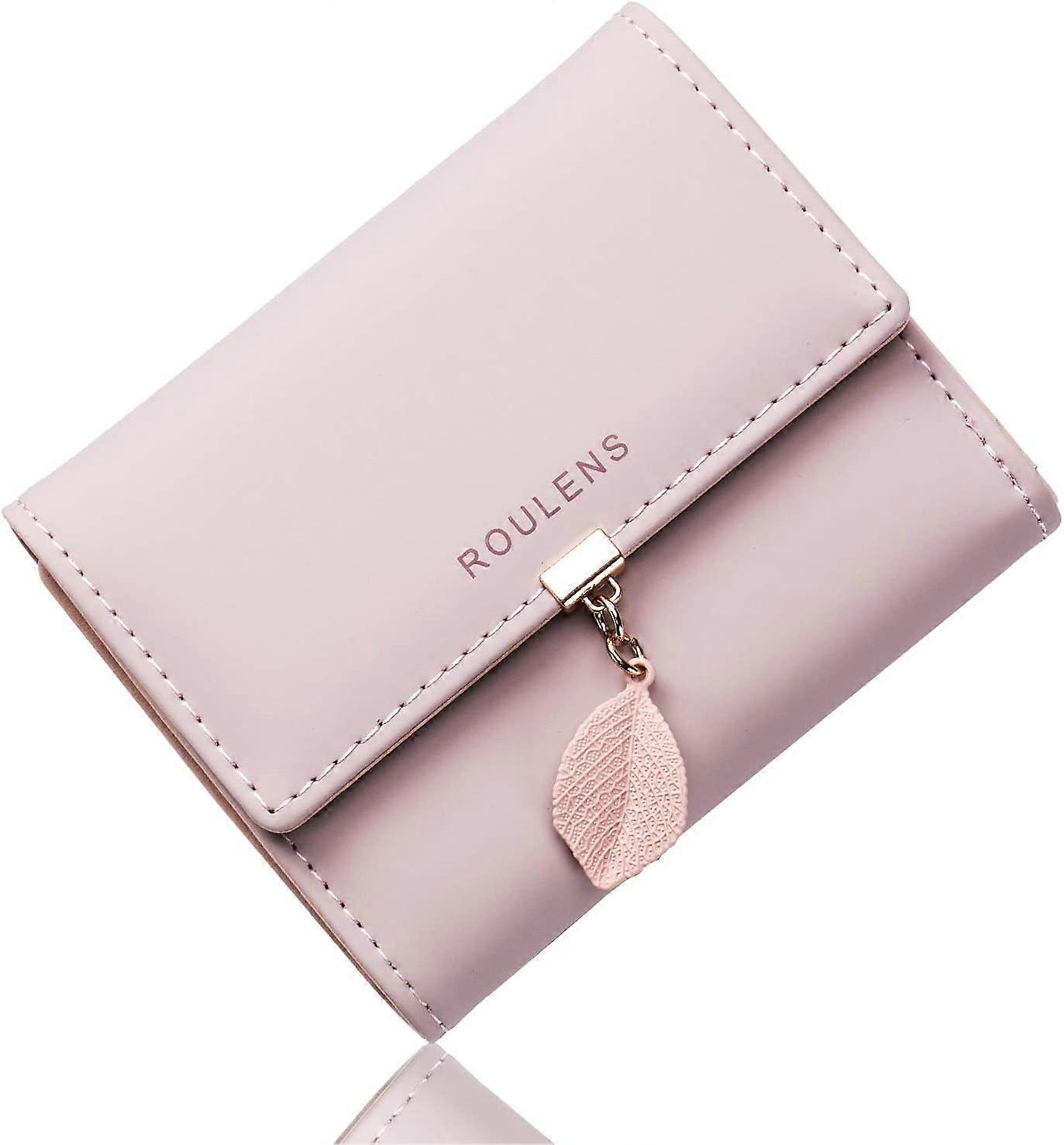 Ladies Purse RFID Blocking PU Leather Wallet for Women Leaf