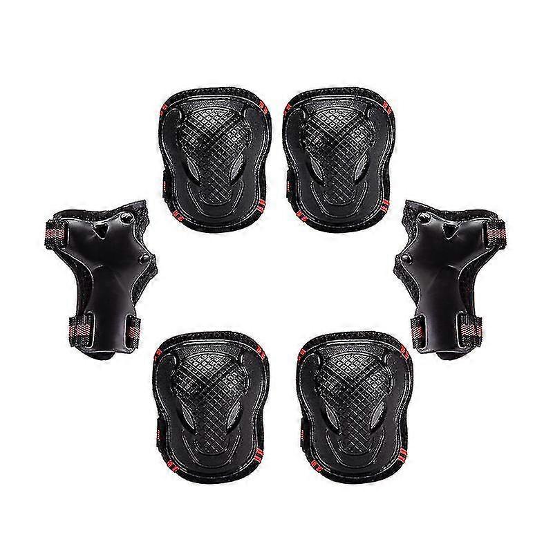 6pcs/set Roller Skating Protector Elbow Knee Pads Adults Riding Skateboard