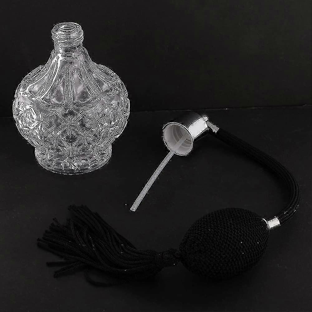 80ml Vintage Glass Perfume Bottle - Refillable Perfume Atomizer Spray Bottle