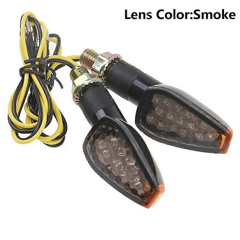 2 stk Universal vandtæt 12V motorcykel blinklys lampe gul lysindikator LED for eller bag blinklys blinklys