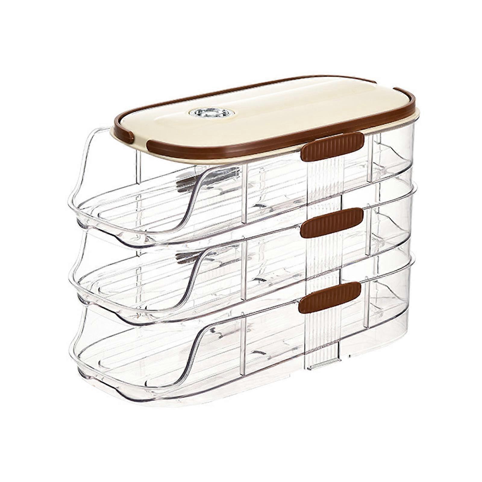 Auto Rolling Egg Dispenser Egg Rack Clear for Cupboard Restaurant Countertop