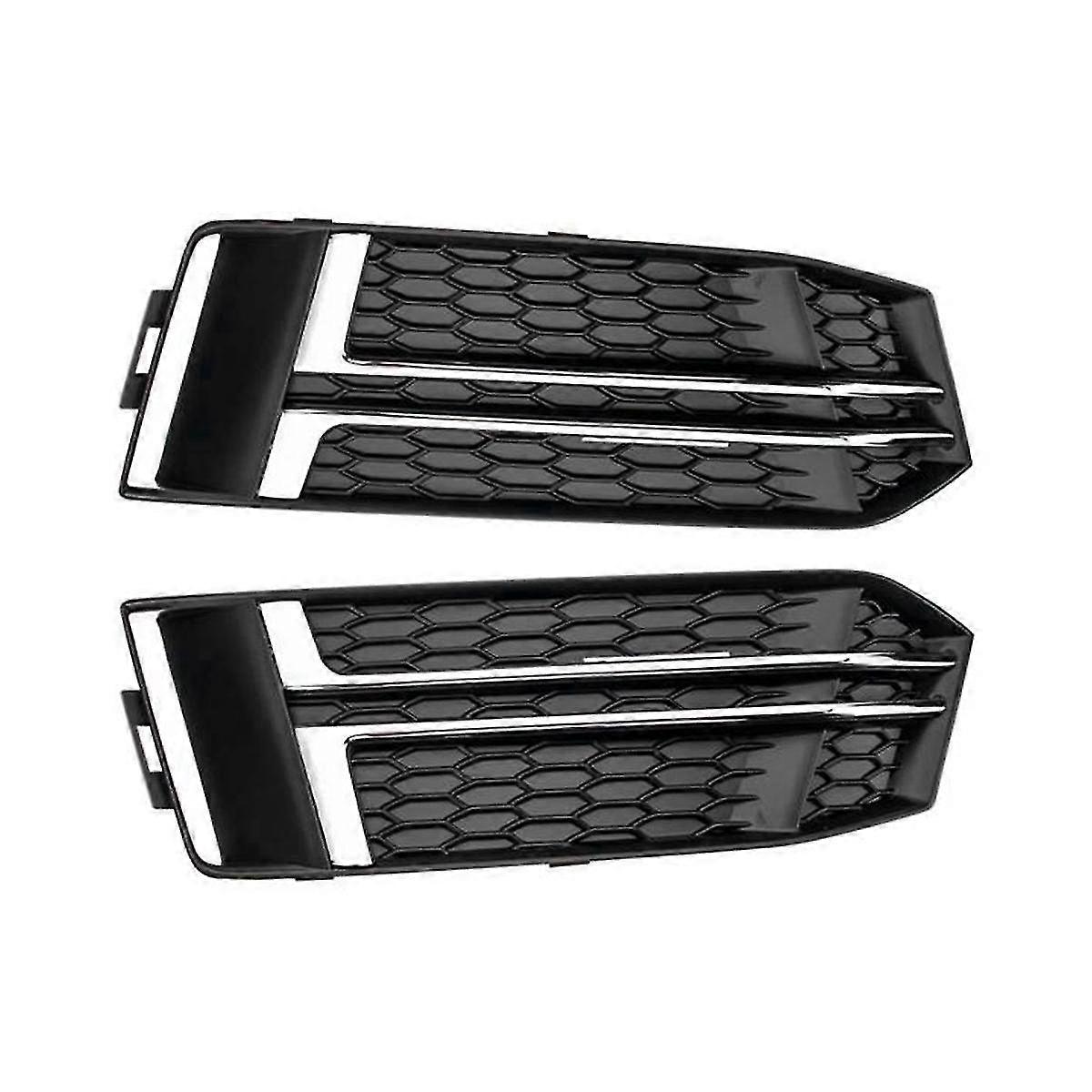 8w0807681f 8w0807682f Fog Light Grille Honeycomb Mesh Side Grille Automobile For A4 B9 2016-2018