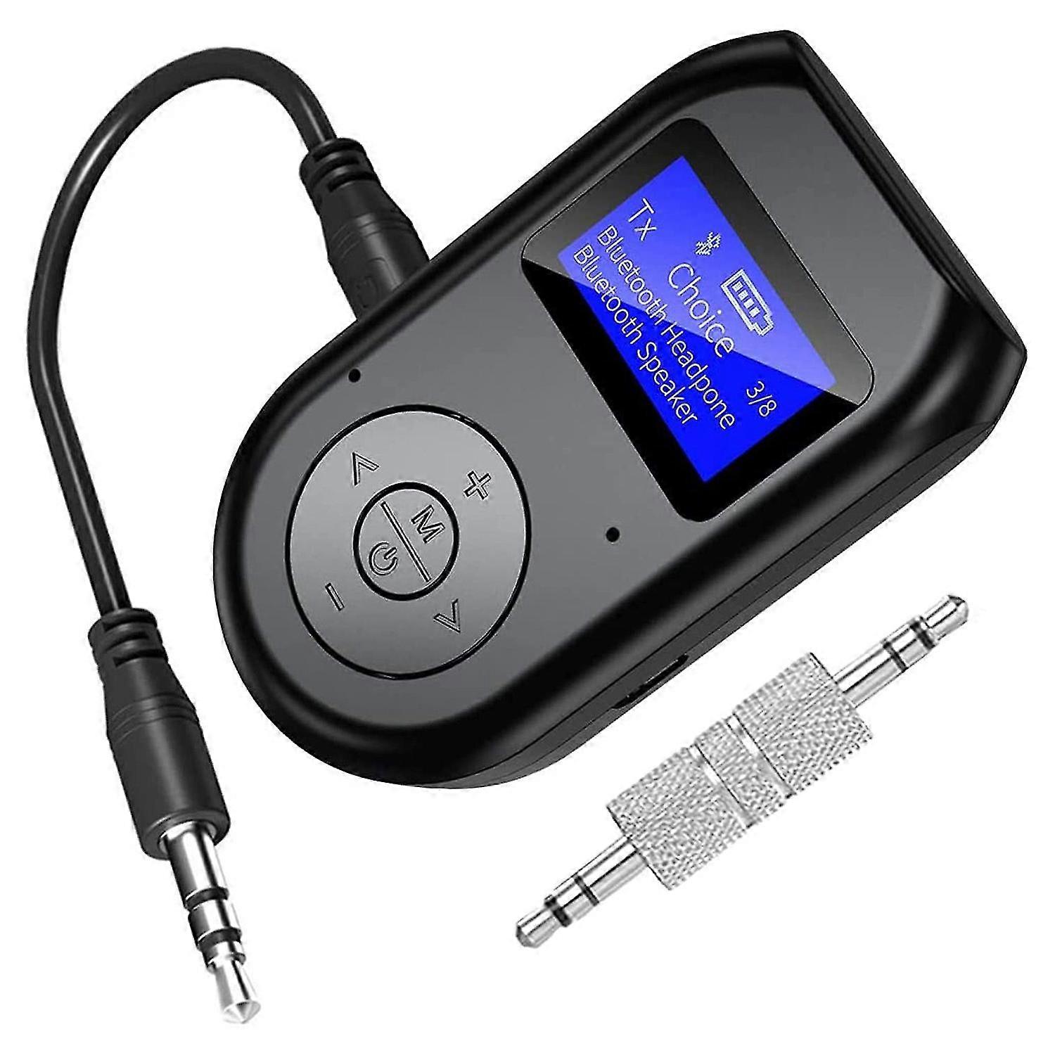 4-in-1 Bluetooth Transmitter Receiver, Low Latency Wireless Bluetooth 5.0 Audio Aux Adapter For Car