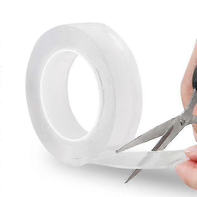 Reusable Nano Adhesive Tape Double-sided Traceless1pcs- Transparent