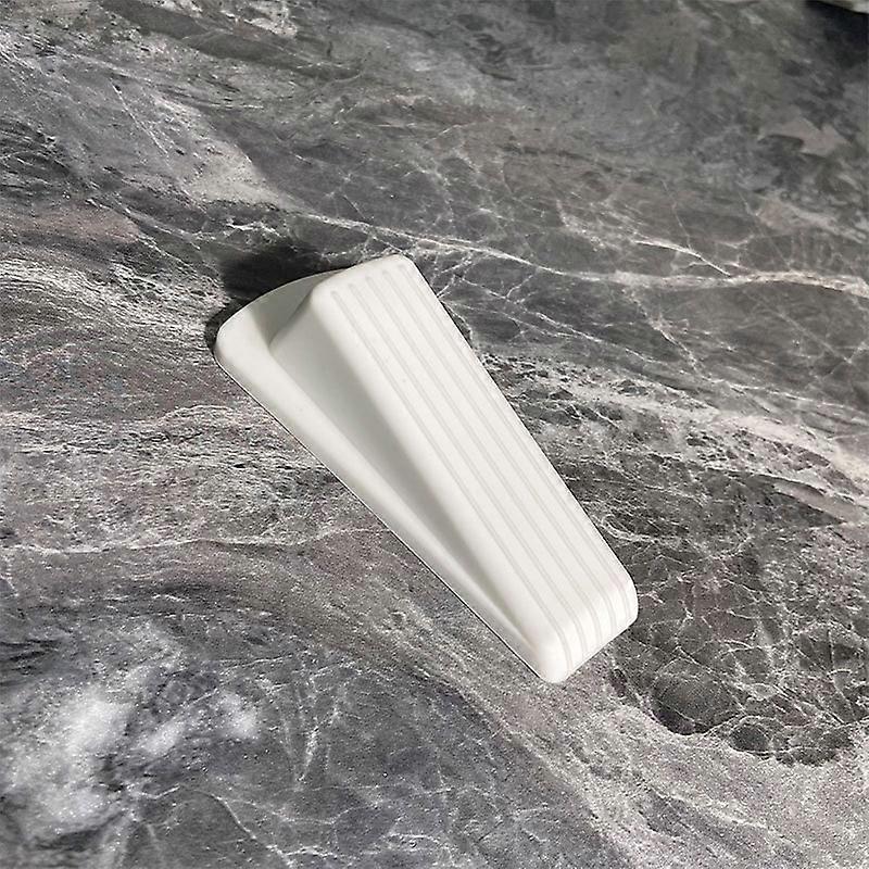 4Pcs Durable Door Stopper Wear-resistant Plastic Multifunctional Easy Use Door Protector for Daily Use - White
