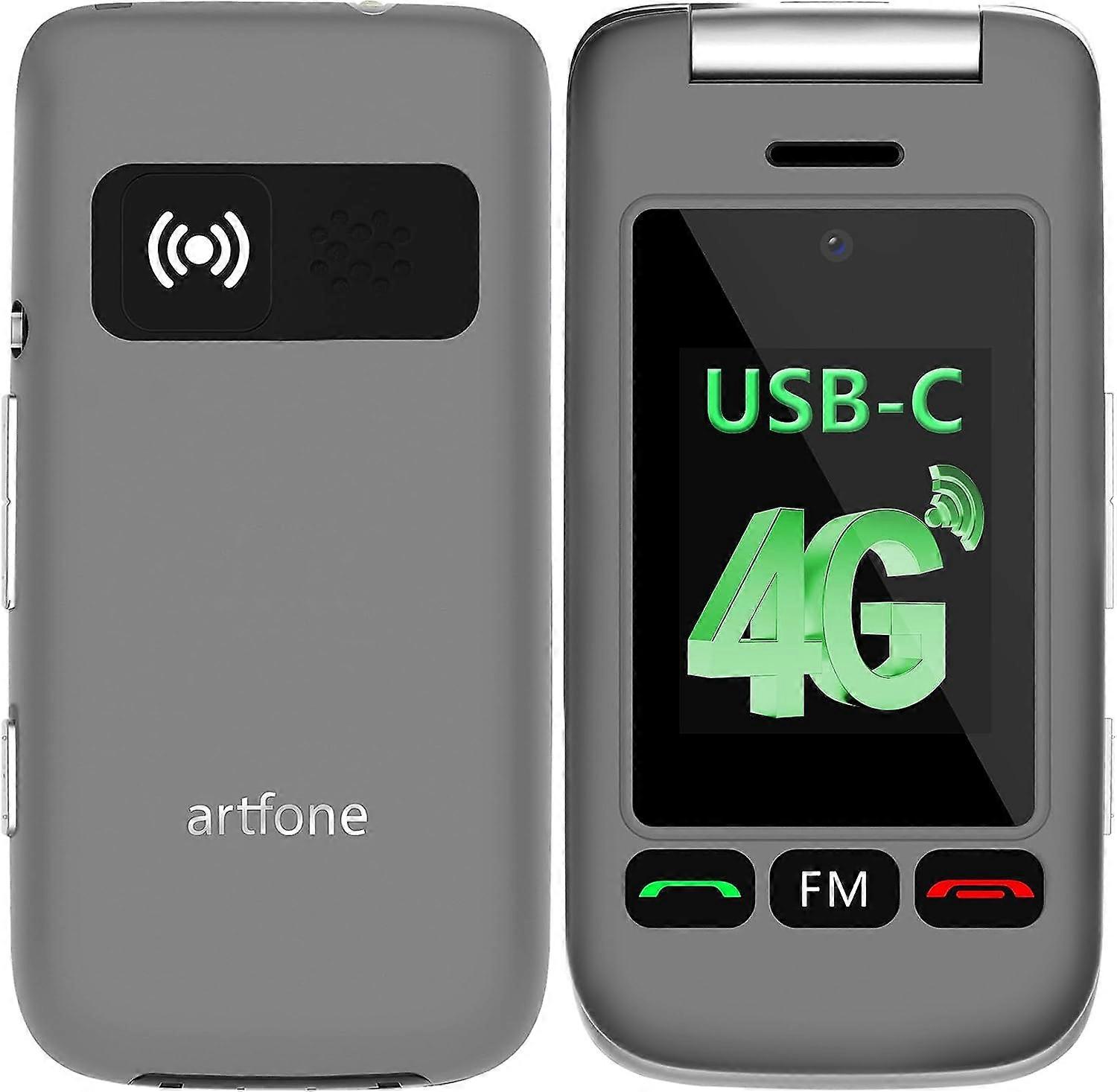 4G Mobile Phone, 4G Flip, Dual LCD, with Charging Base.