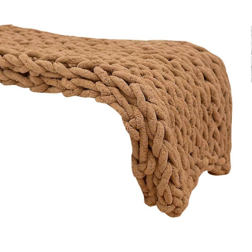 Chenille Handmade Thick Thread Blanket Soft Woven Blanket