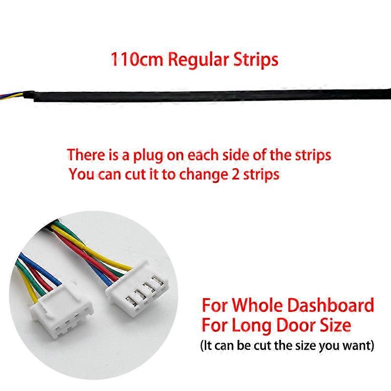 18 in 1 RGB 64 Color LED Car Atmosphere Bar Strips Main Sub Control Module Box Broken Defective Replacement Ambient  App Control