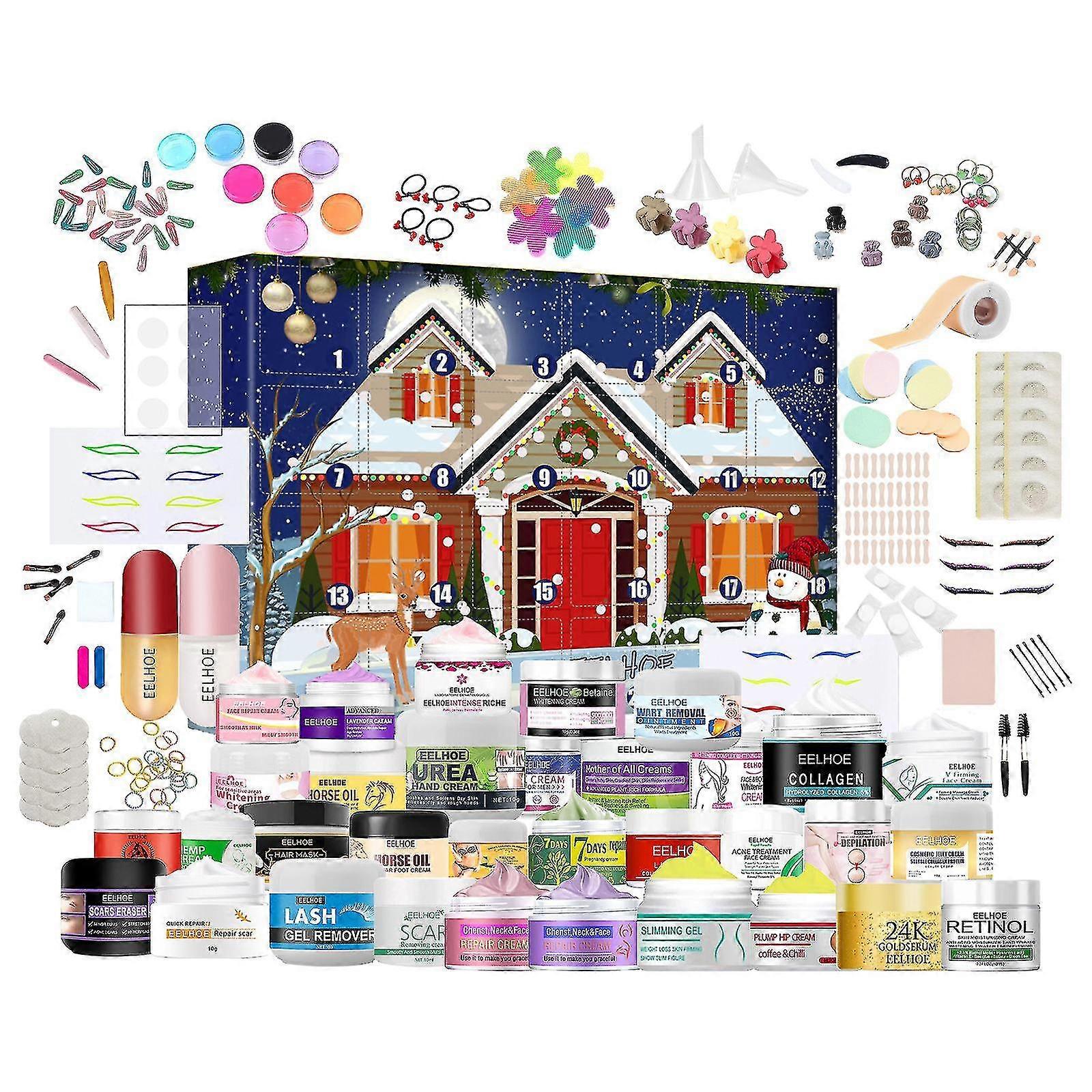 Jul Countdown Box Överraskningslåda Skönhet Hudvårdsprodukter