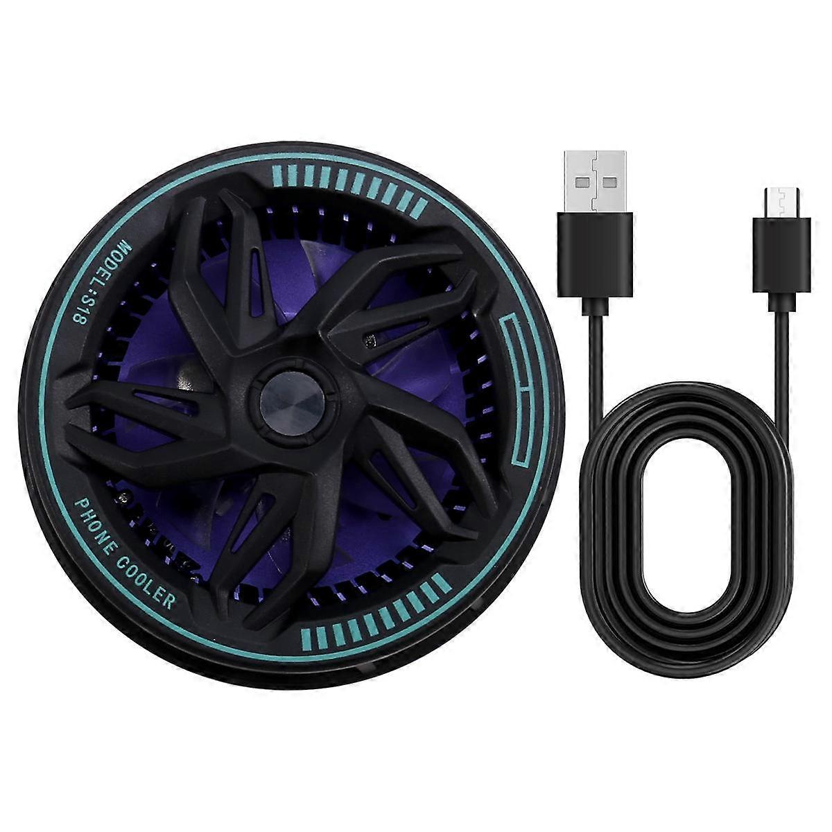 S18 Mobile Phone Cooling Radiator Magnetic Semiconductor Technology, Silent Operation Compatible with IOS & Android A