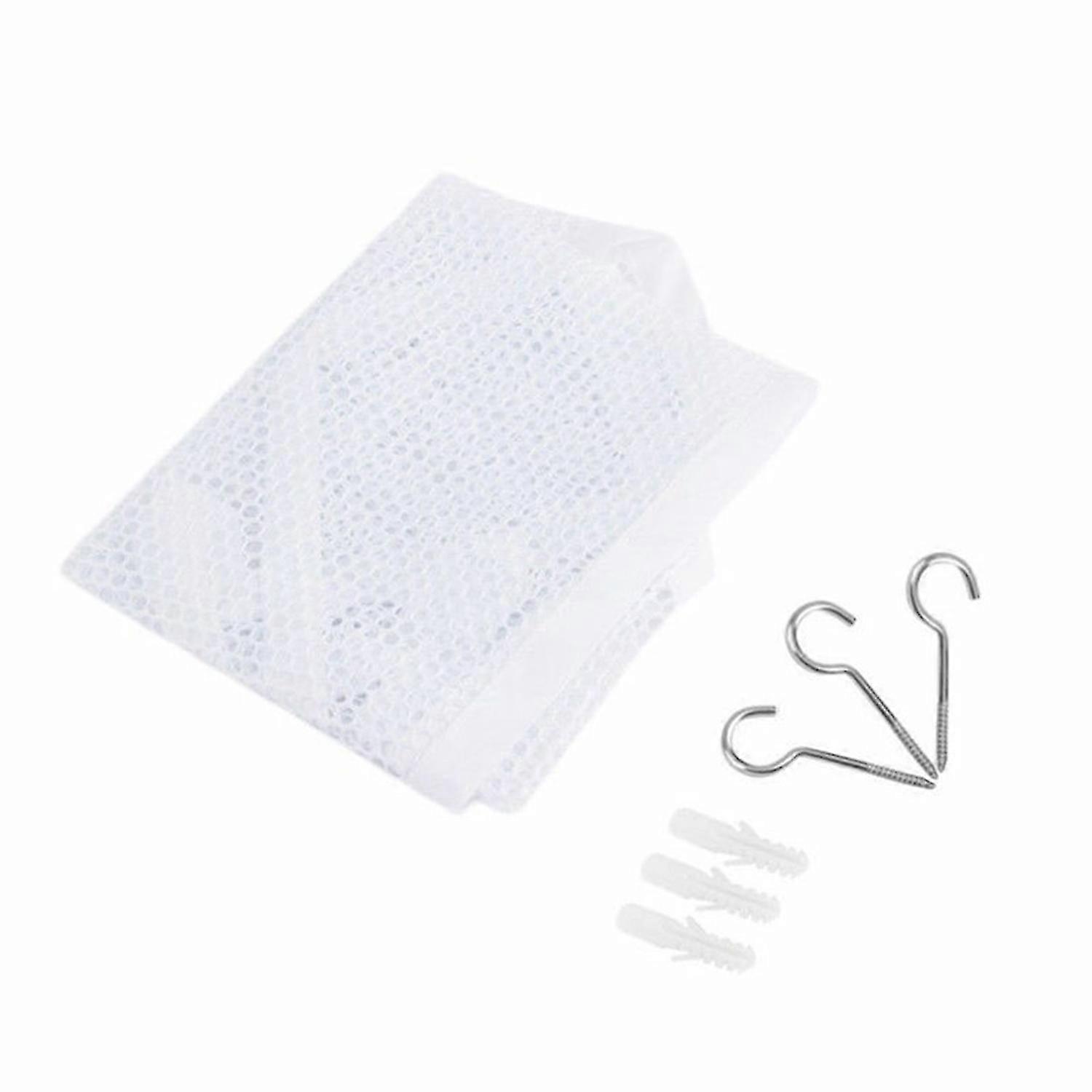 Storage Hammock Wall Mounted Easy to Install Polyester Multi-purpose Corner Toy Organizer Net Home D-ZZY