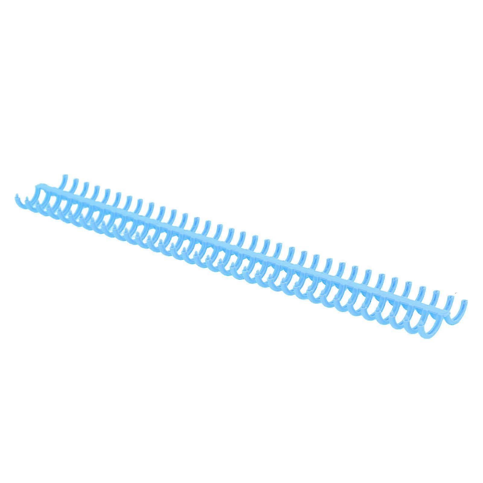Binding Coils 10Pcs Polypropylene Wear Resistant 34 Holes Binding Spines for Stationery in Blue