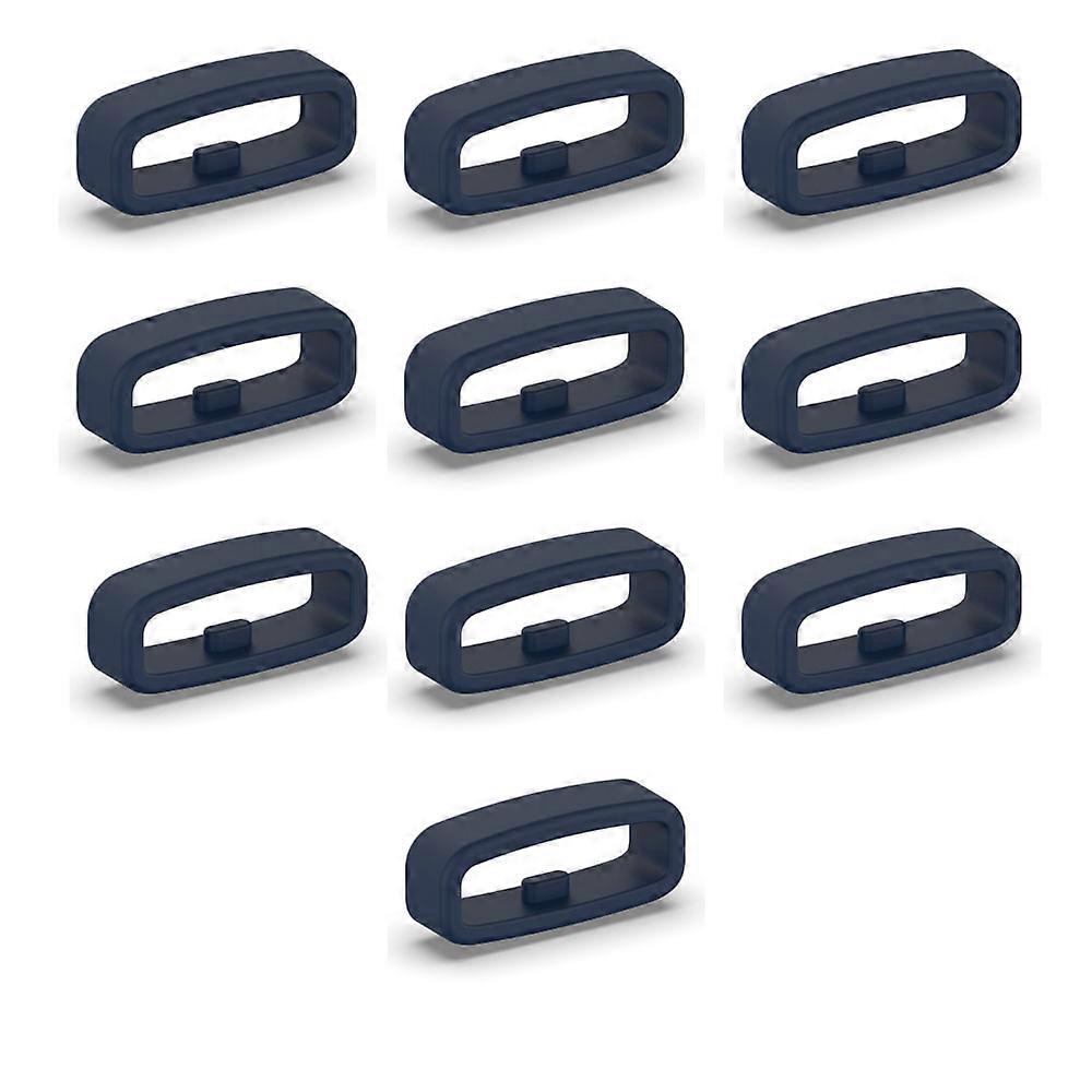 Blue Loop for 22 mm watch strap 10-pack Black