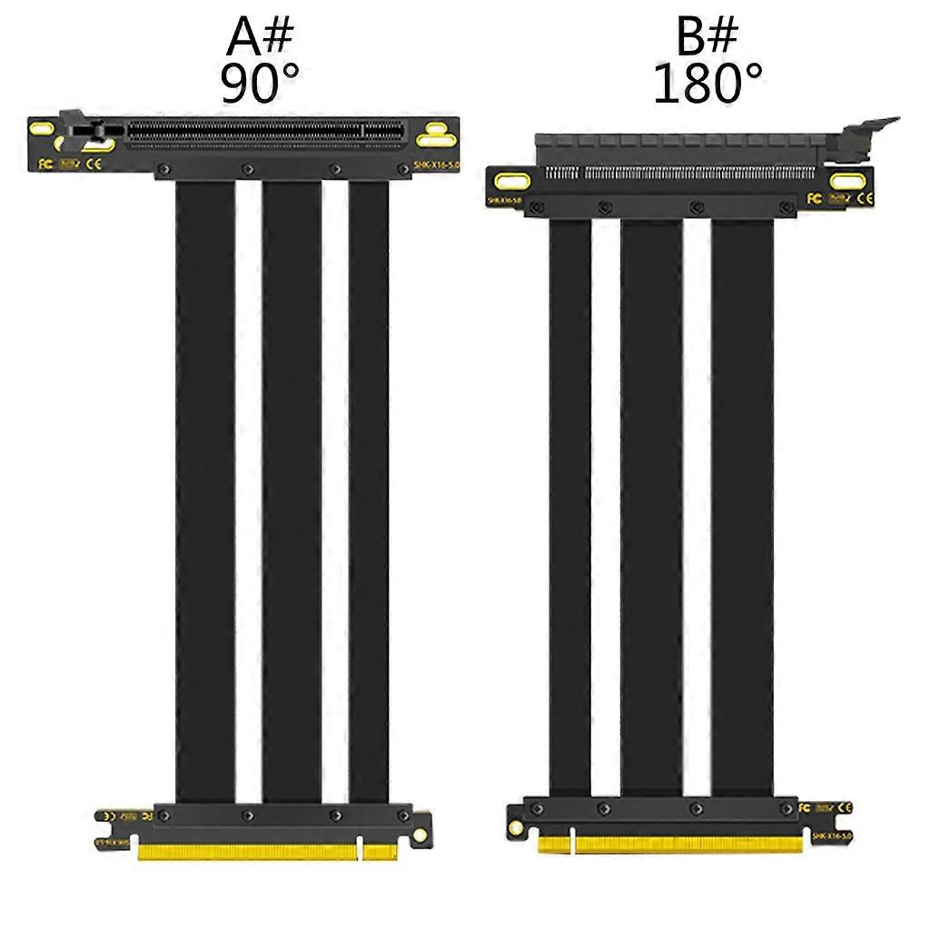 Full Speed PCIE 5.0 X16 Riser Cable Graphics Card Extension for GPU ...