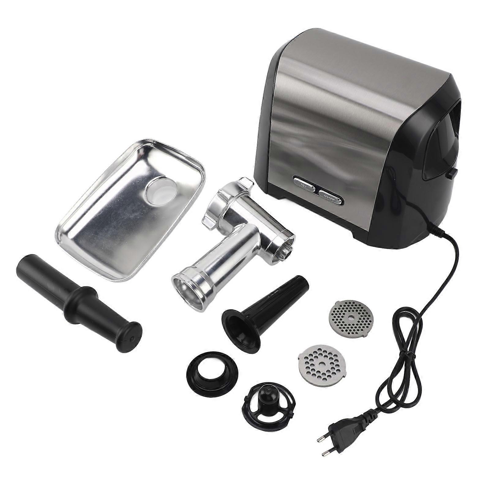 電気肉挽き器 3200W 超高出力超高速 304 ステンレススチール製電気ソーセージスタッファー 家庭用商用