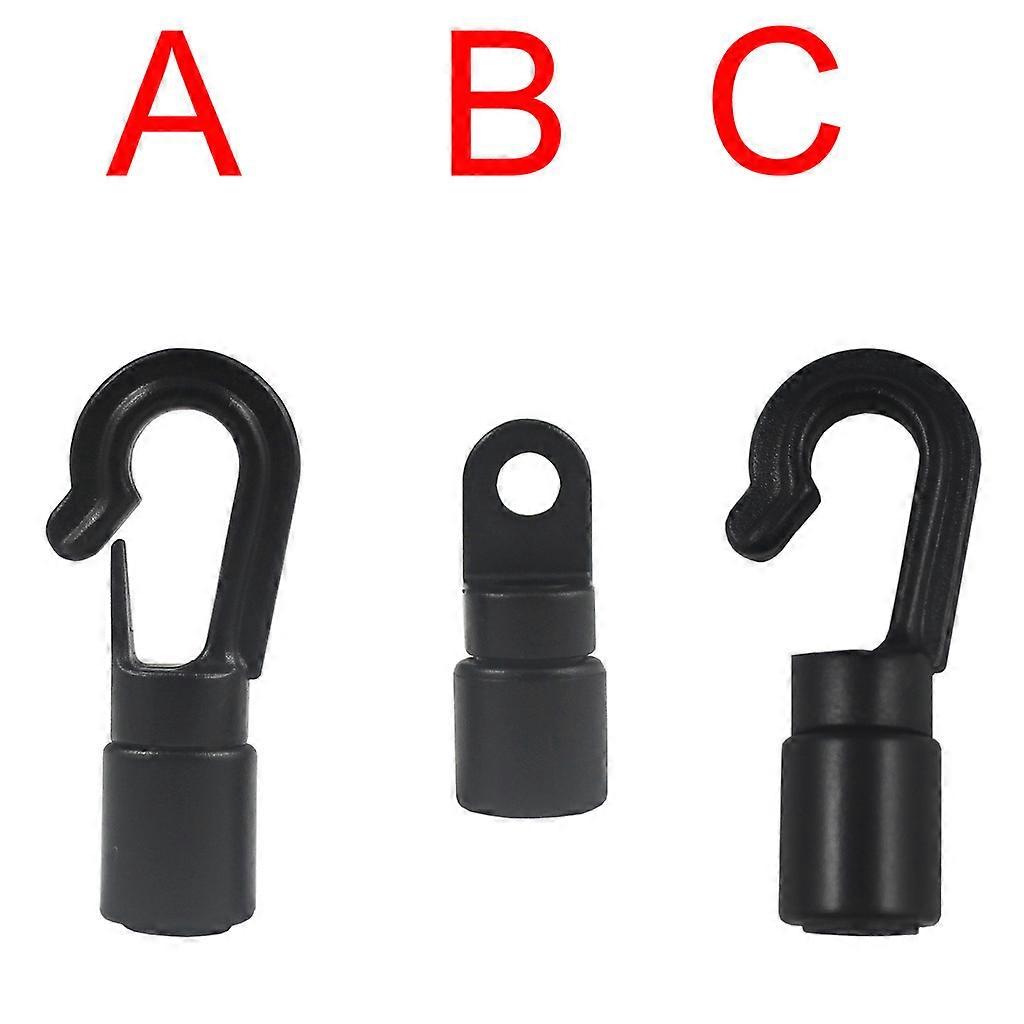 Dww-Boucle forte ABC Outdoor Multi-Purpose Kayak Accessory Stretch Rope End Fixing Buckle