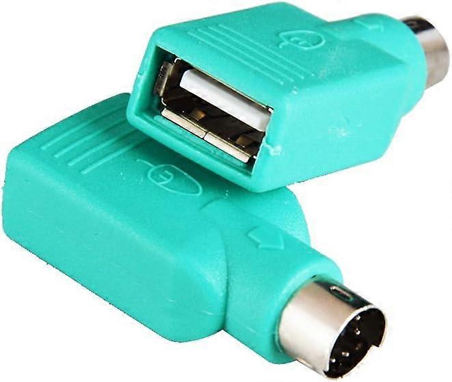 PS2 to USB Female to PS/2 Adapter Charger Male Converter for Keyboard Mouse 2 pcs by Oxusbor (Notice: CANNOT MATCH ALL MOTHERBOARDS)