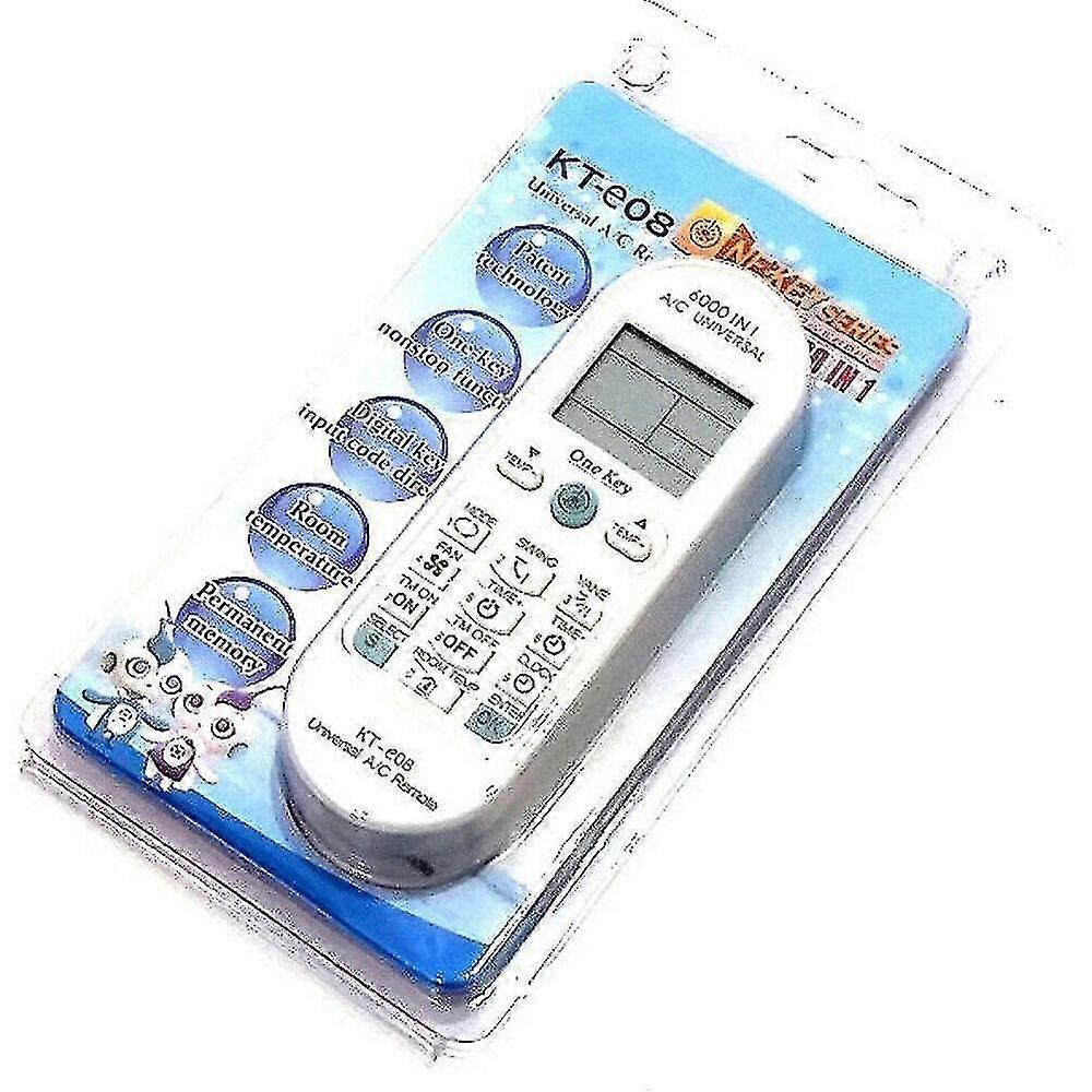 Kt-e08 For Fujitsu Daikin Hitachi Lg Universal Ac Remote Control 6000 In 1