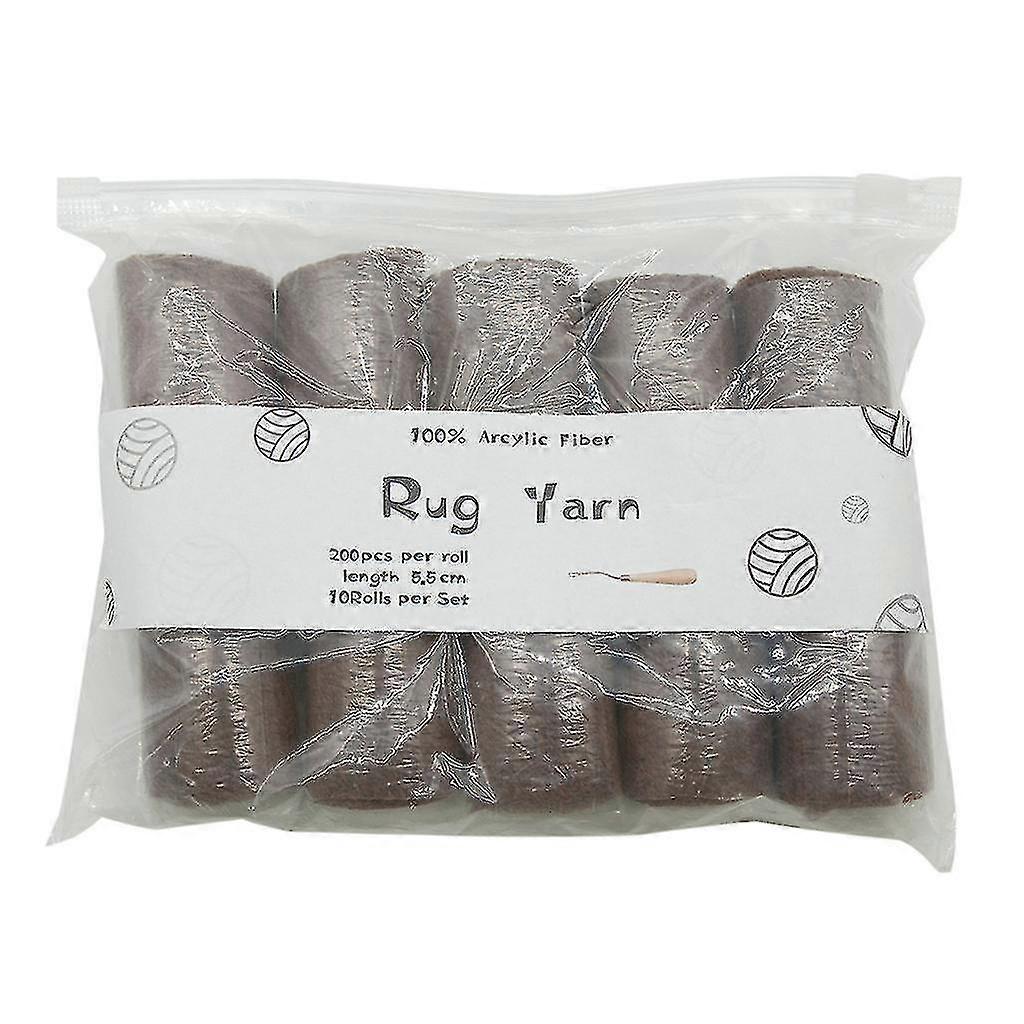 10 Rolls Pre-cut Latch Hook Yarn Threads For Making Pillowcases Blankets Rug Sewing Diy Projects