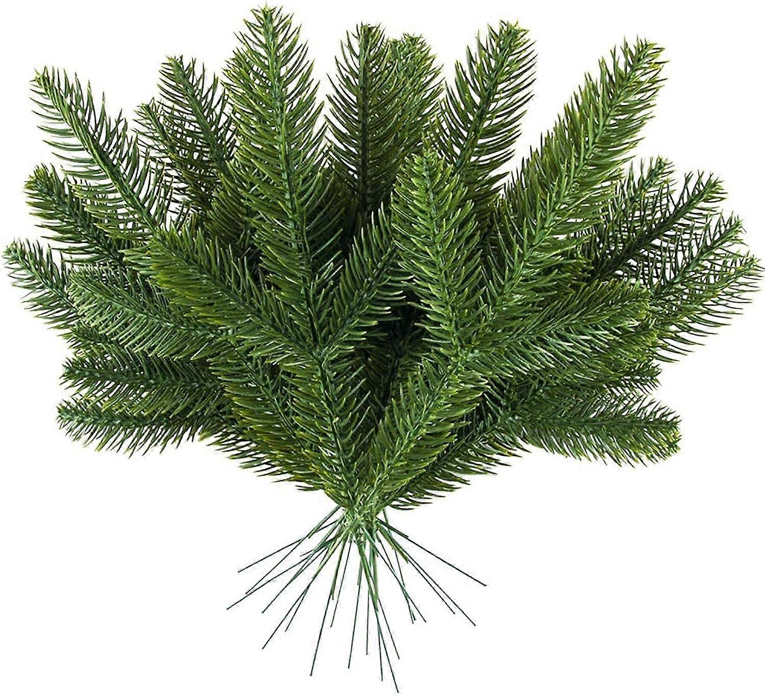 10 Pieces Artificial Pine Picks Christmas Pine Branches Needles for Decoration
