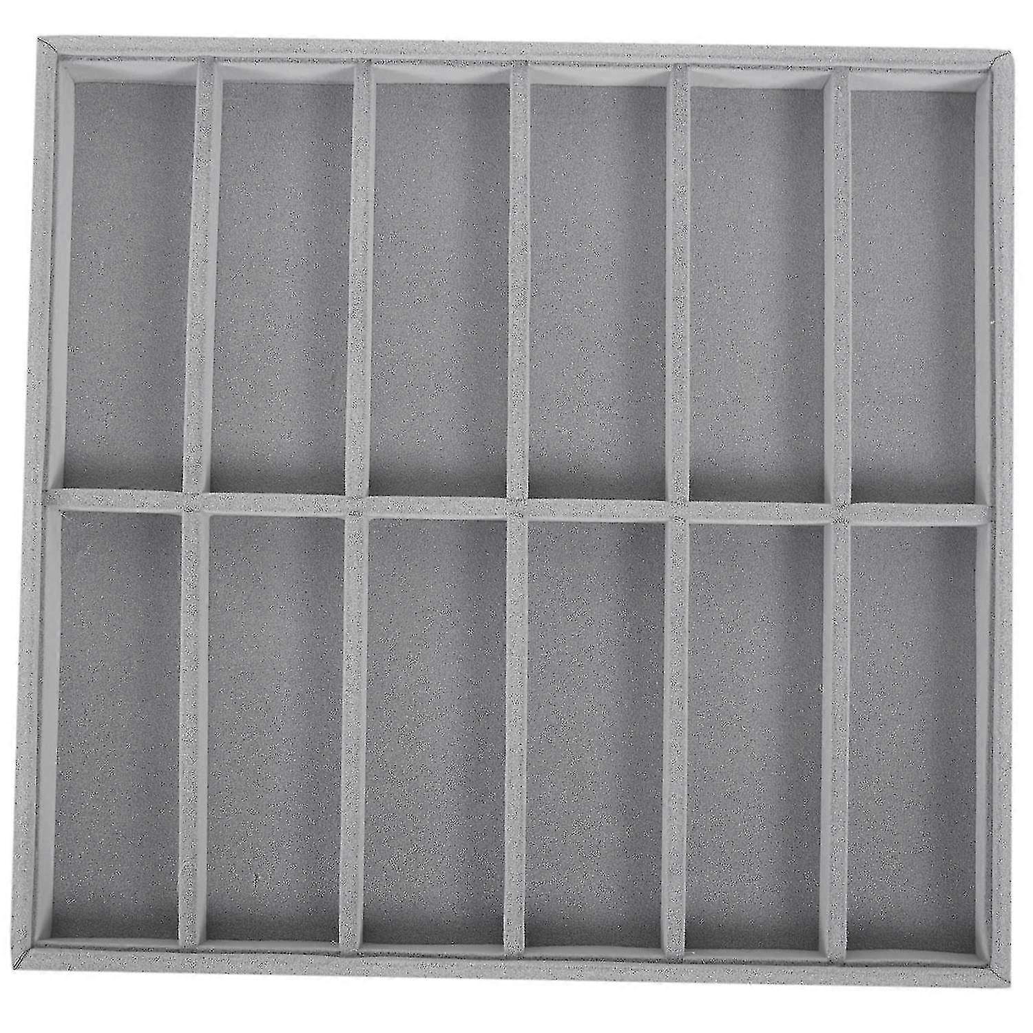 Case Collector Eyeglass Box Sunglasses Storage Box 12 Grid Gray