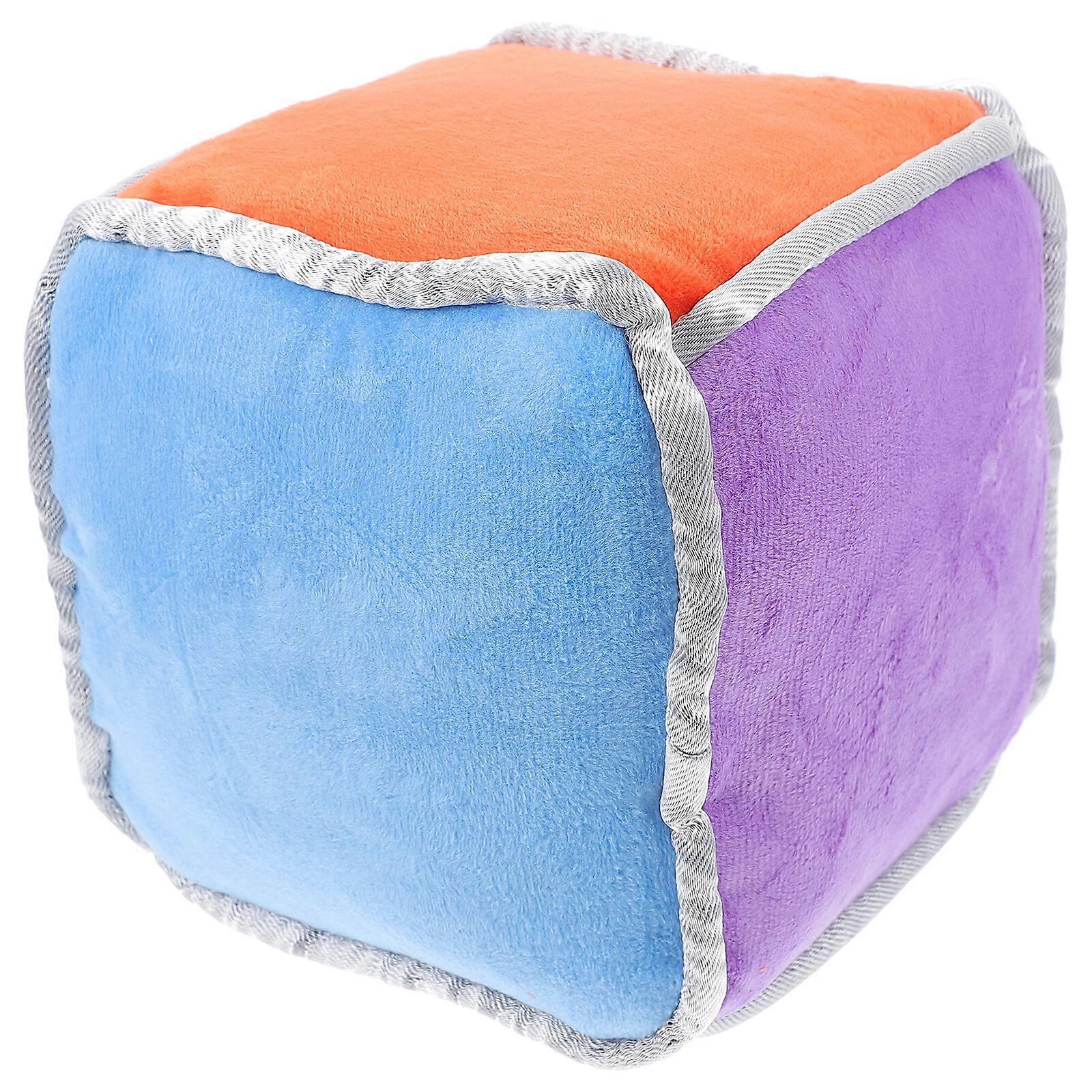Cube coloré en peluche Cube en peluche Cube rembourré Cube coussin pour dortoir à la maison