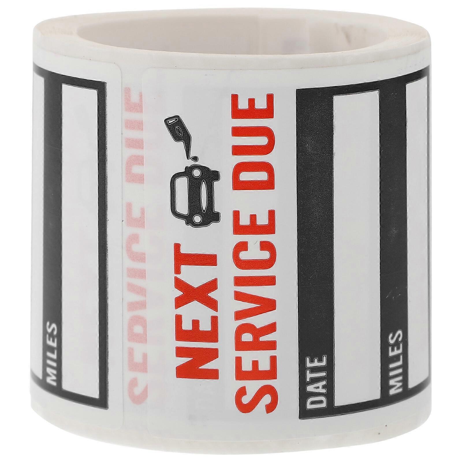 1 Roll of 150Pcs Service Due Stickers Simple Car Window Stickers Auto Stickers